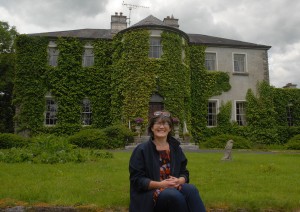 Mary J Murphy outside Lisdonagh House 